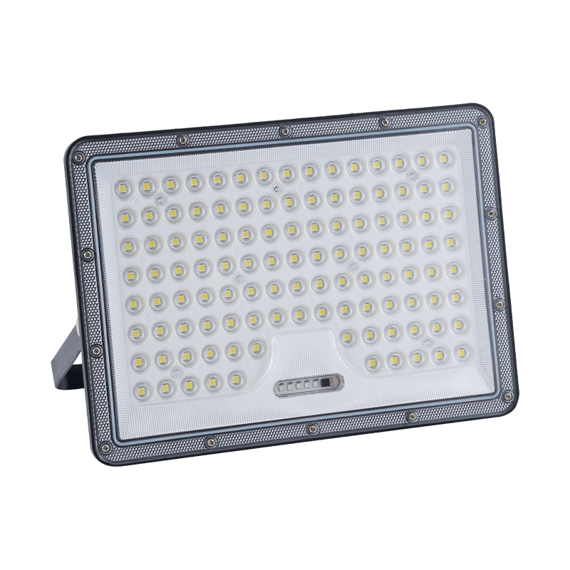 Lámpara de inundación solar SL-70D/200W SL-112D/300W SL-170D/300W 200W-300W con control de luz inteligente y batería LiFePO4 serie D