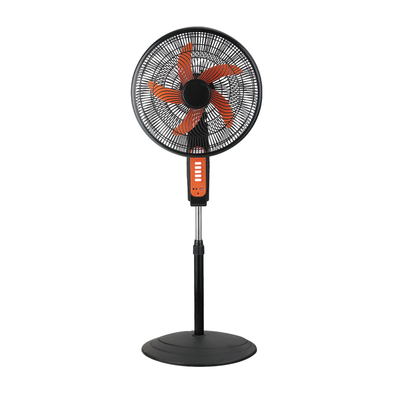 Ventilador solar doméstico FS-16 de 16 pulgadas con batería de litio y luz LED